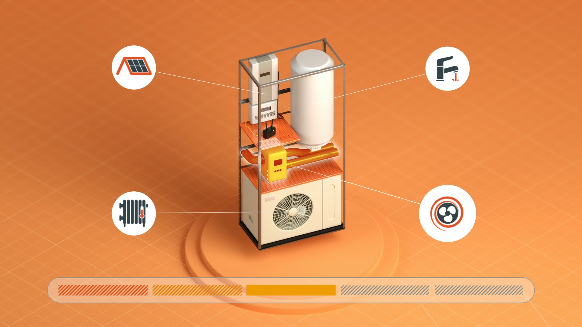 image issue d une video 3d montrant un dispositif de maitrise des consommations energetiques