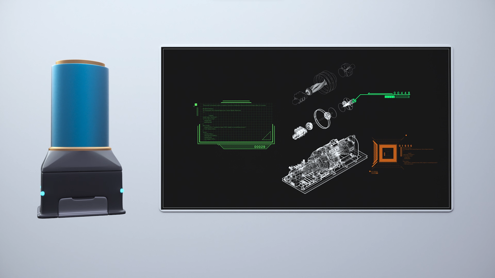 image issue d une video 3d montrant le fonctionnement d'un prototype