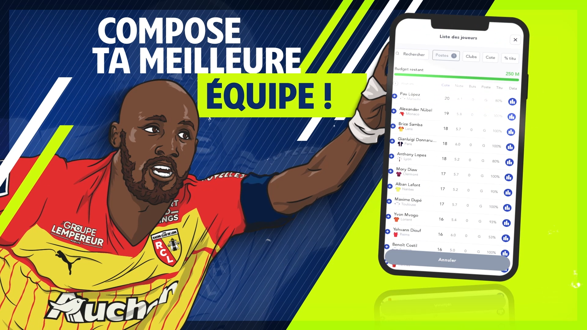 image issue d une campagne digitale montrant une application de tournois sportifs