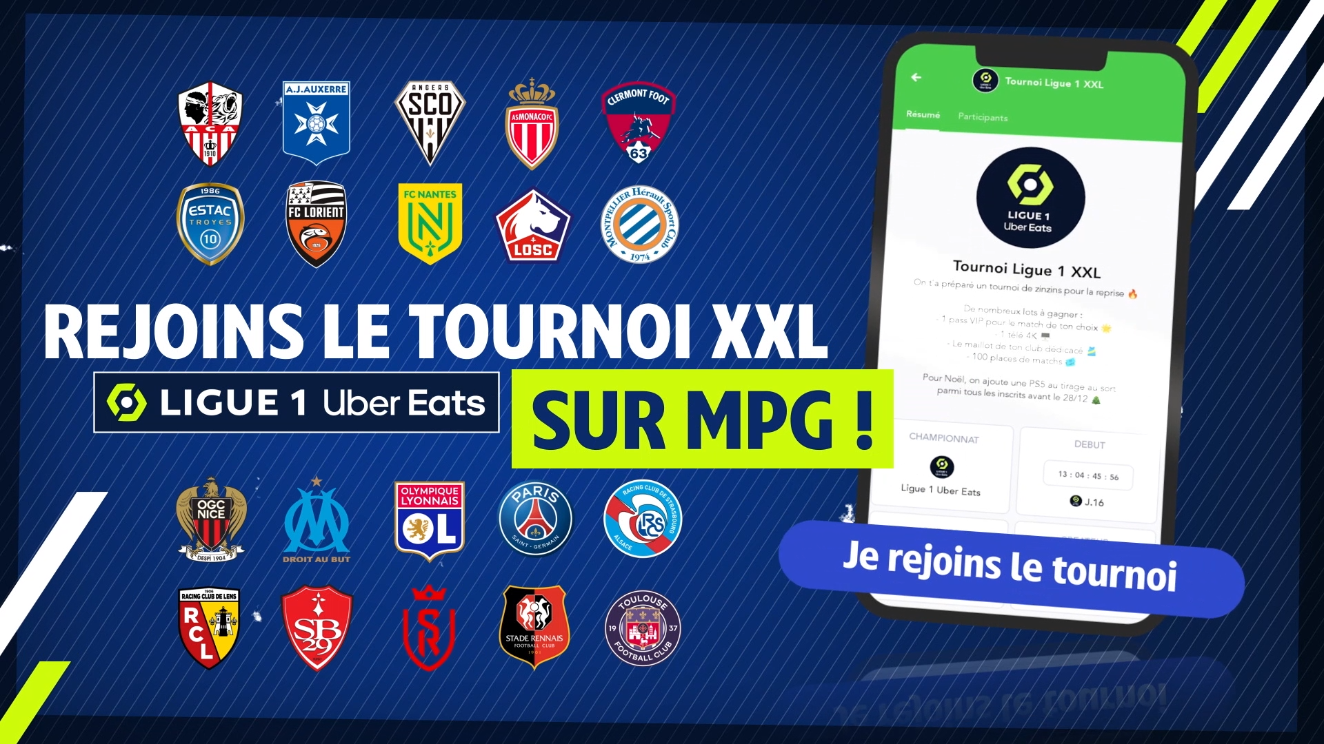 image issue d une campagne digitale montrant une application de tournois sportifs